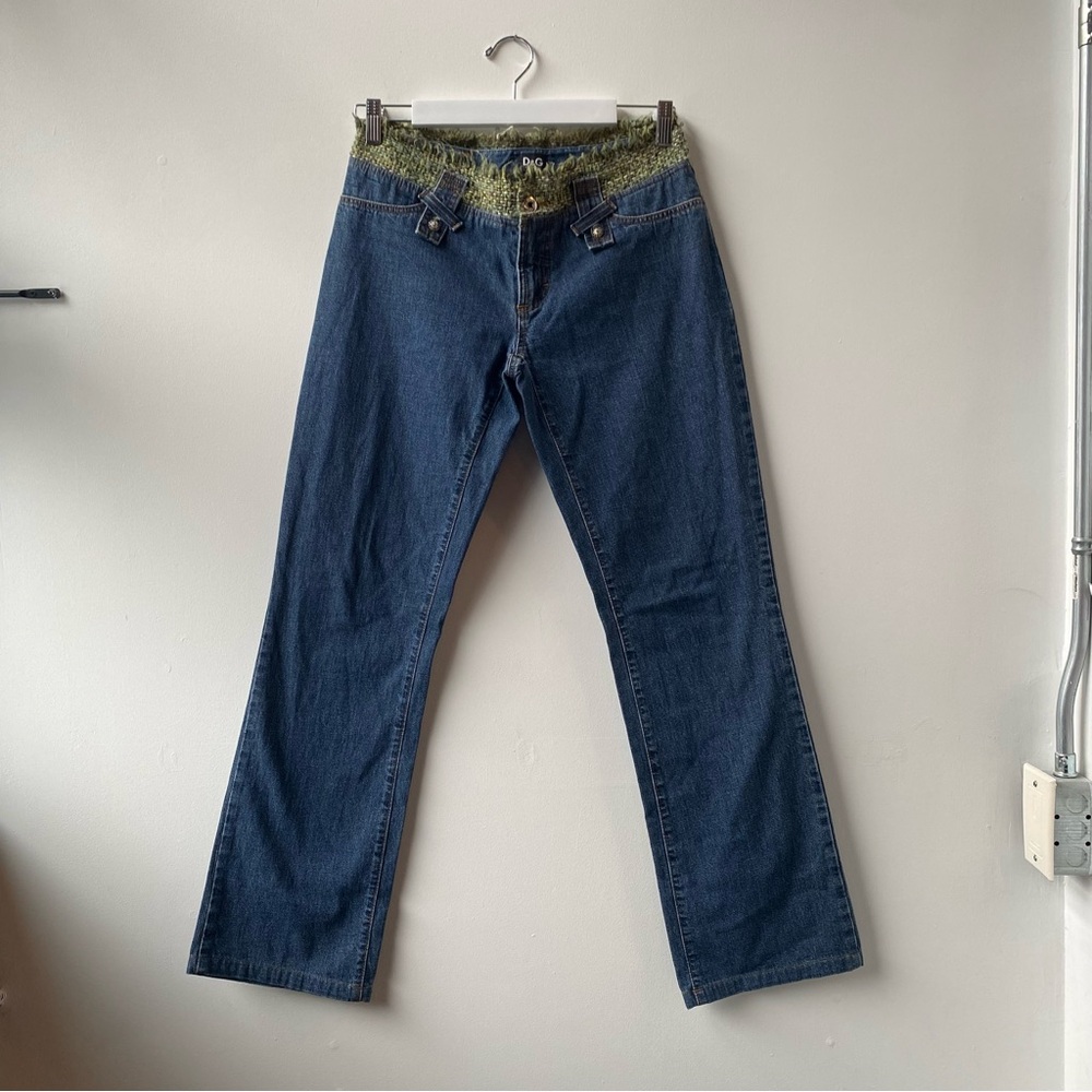 D&G Tweed Low Rise Bootcut Denim